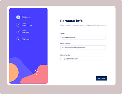 MULTI-STEP FORM design graphic design typography ui ux