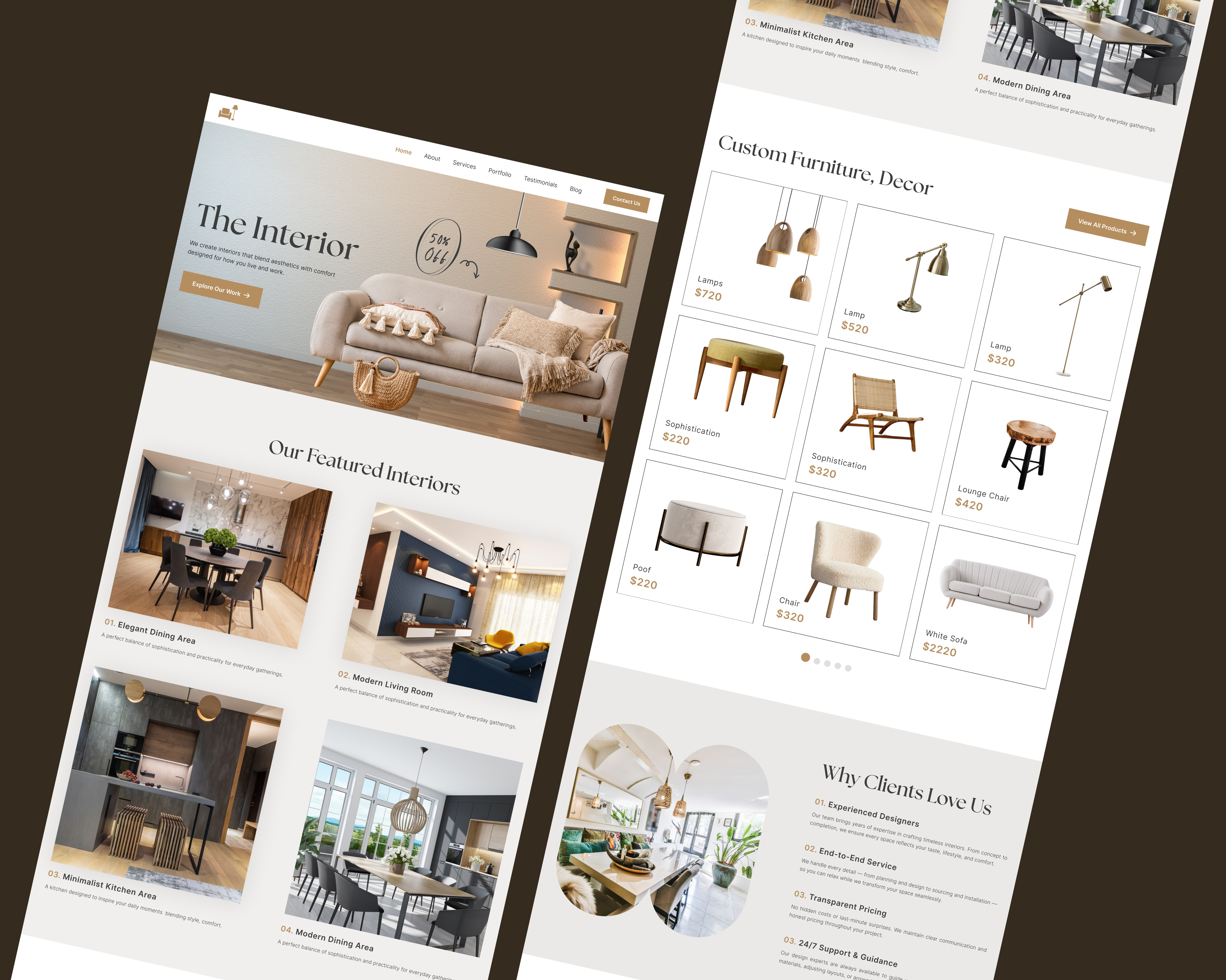 Example of Clean & Modern Website UI/UX Design