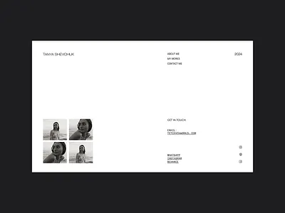 UI/UX Design for Photographer's Portfolio animation design figma graphic design ui web design website website design