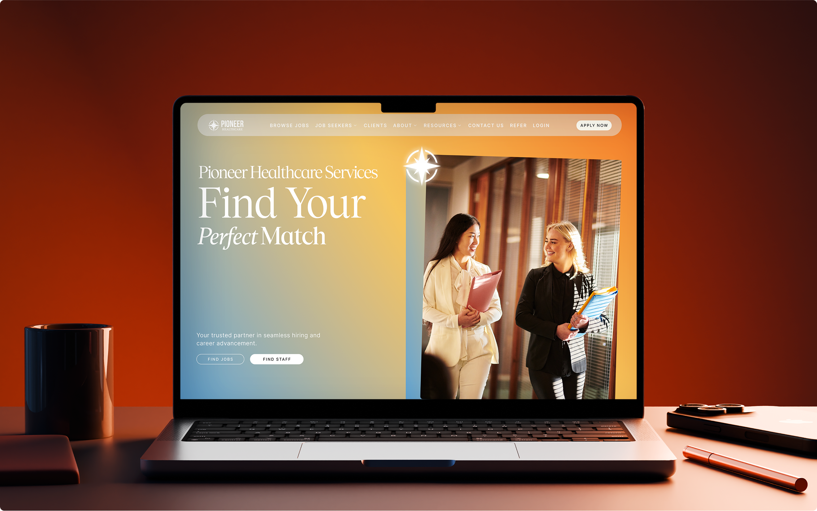 Website Redesign for Pioneer Healthcare Services branding design graphic design illustration logo ui ux web design website development