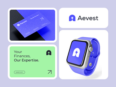 Financial Logo of Aevest , Business logo , Fintech Logo accountant accounting firm accounting logo advisor business logo consulting consulting firm creative logo finance logo financial financial logo graphic design insurance minimalist logo modern logo tax