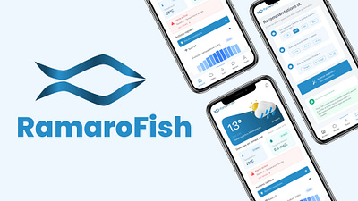 RAMAROFISH - Smart Fish Farm Management App agritech ai airecommandation app design farmmanagement figma mobileapp smartapp ui uiuxdesign