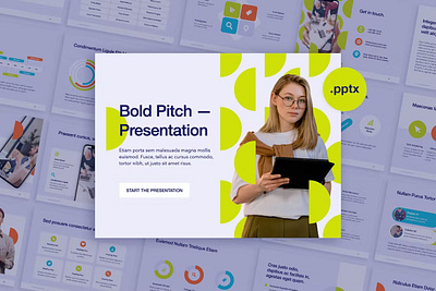 Bold Pitch PowerPoint Theme design google slides keynote powerpoint ppt template theme