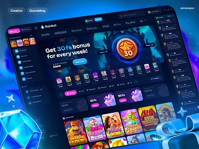 Casino Gambling Website betting betting design casino casino design casino interface casino template casino ui casino website gambling ui