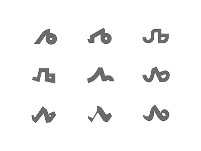 Љ bold concept cyrillic gray idea letter lj logo variations љ