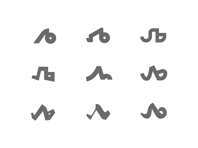 Љ bold concept cyrillic gray idea letter lj logo variations љ
