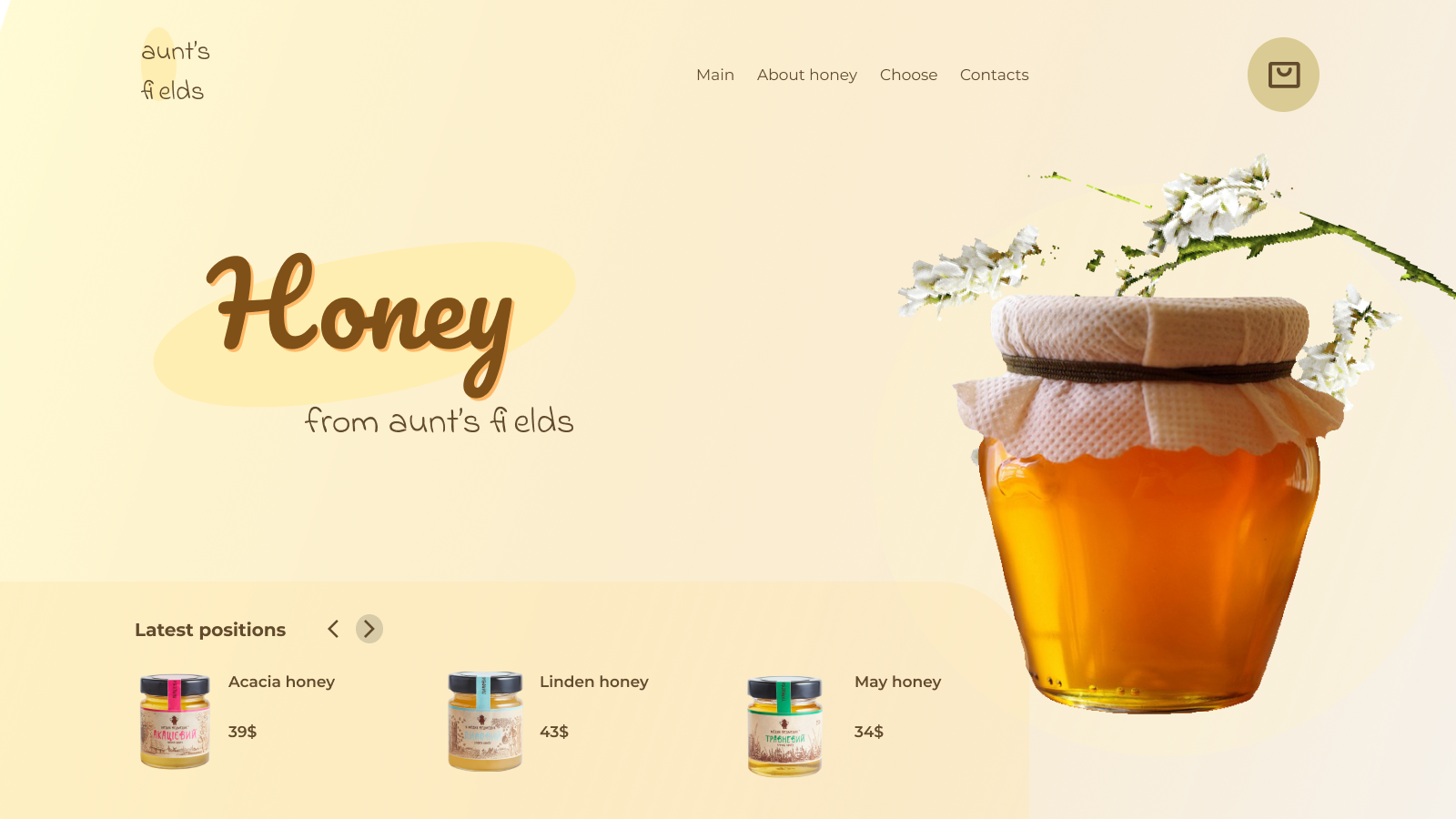 Example of Honey UX/UI