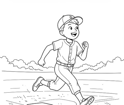 A smiling young boy in a baseball uniform and cap