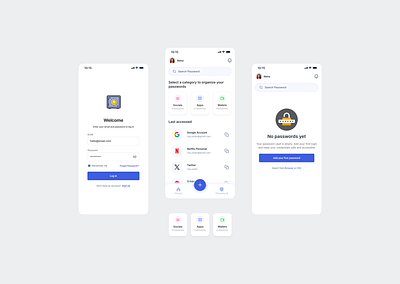 Personal Password Vault concept design trends figma mobile design ui uidesign