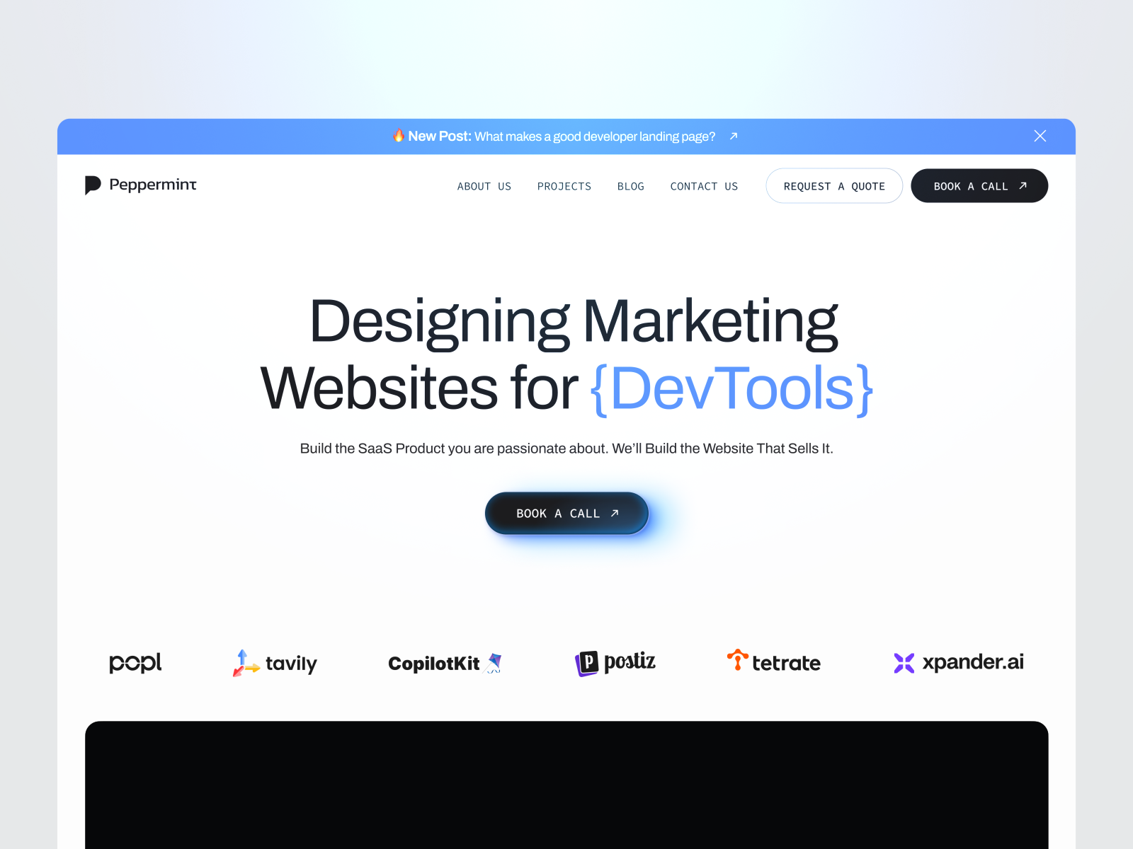 New Peppermint website is LIVE animation branding graphic design motion graphics ui