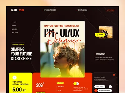 Inceo-2019 agency landing page personal portfolio portfolio web web design webflow website