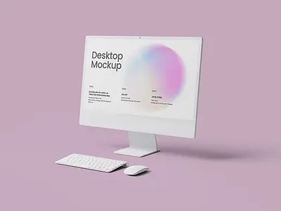 iMac Desktop Mockup design mock up mock ups mockup mockups psd template