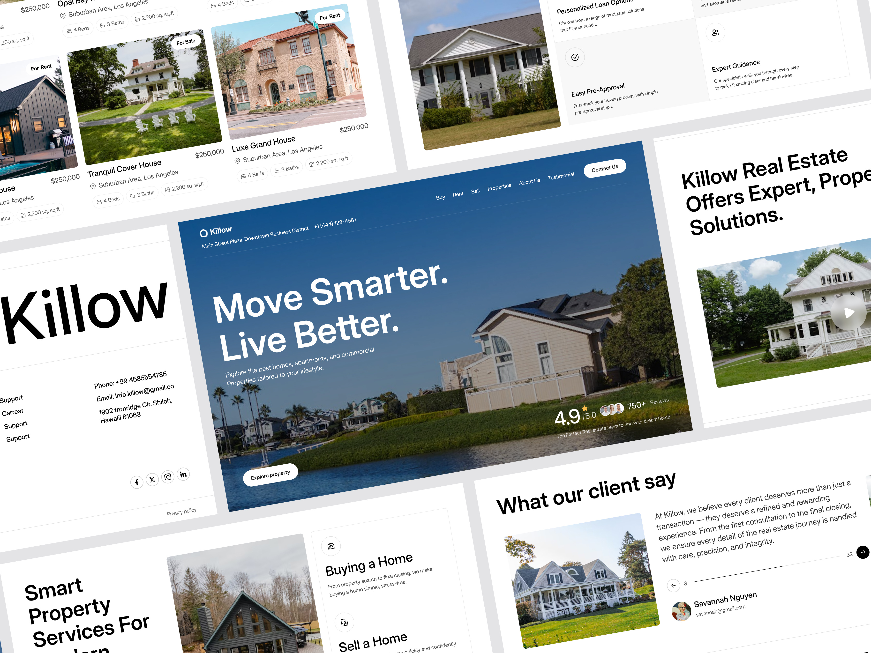 Example of Real Estate  Website Design (12+ Page, )