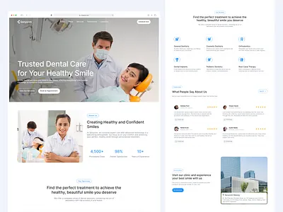 Senyoom – Dental Clinic Landing Page web app