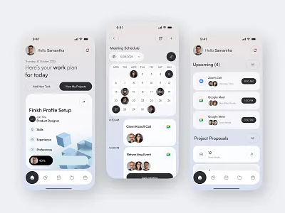 Freelance Marketplace Mobile App app concept app design client portal creative network designer app developer app freelance freelance platform job finder marketplace minimal design mobile app mobile app design modern ui project management remote work ui design user experience ux design work from home