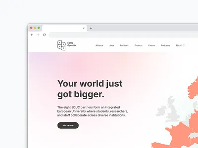 EDUC OpenUp - Project Showcase platform product product design research social ui ux web