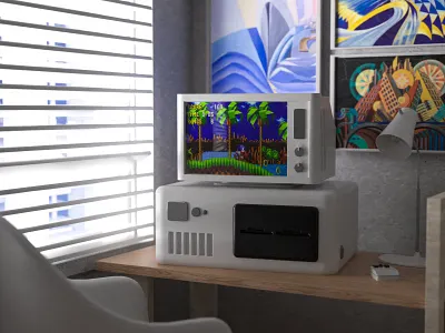 3D Computer and Interior 3d design 3d graphics computer interior design