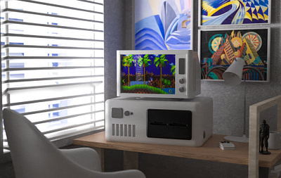 3D Computer and Interior 3d design 3d graphics computer interior design