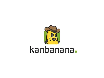 Kanbanana / Logo redesign banana brand mark brand mascot branding children data analytics fun geometric graphic design icon illustration kanban kids logo logotype mascot smile vector