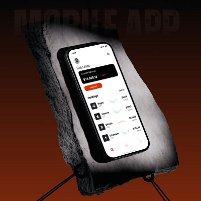 Crypto Trading Mobile App Design | Apptechies animation app blockchain branding crypto crypto ui design finance app fintech design mobile app trading trading app ui uiux web3