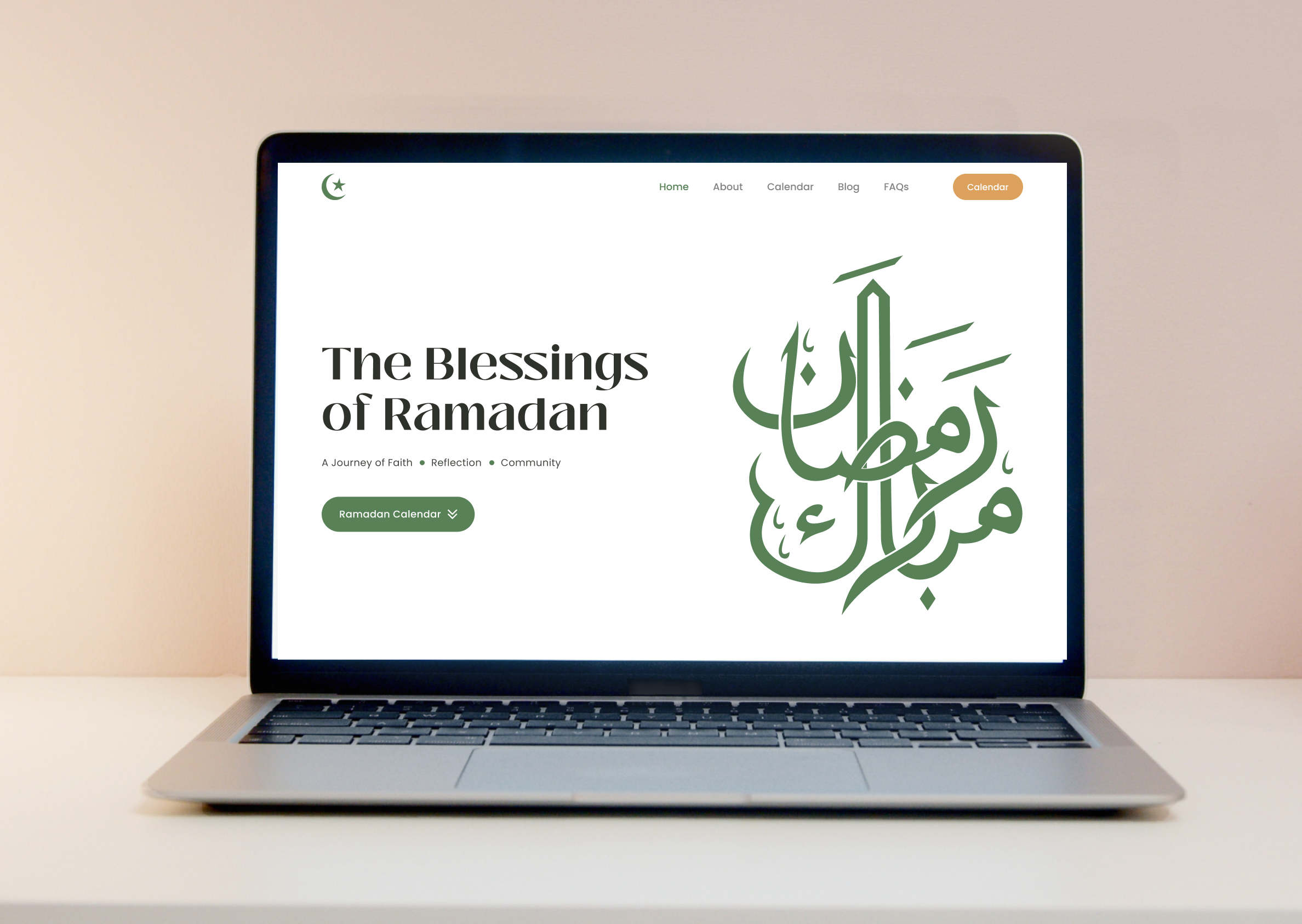 Ramadan Website UI/UX Design creative ui new website newui ramadan kareem ramadan website trending ui uiux