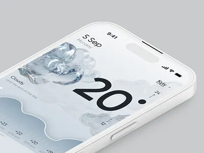 Weather App UI visual design