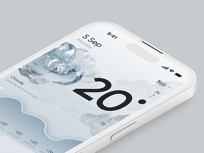 Weather App UI visual design