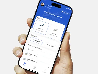 Airport Ride Booking UI 1 airport ui app design design ui flight booking flight hailing flight ride mobile app ride booking ride hailing ui uiux ux