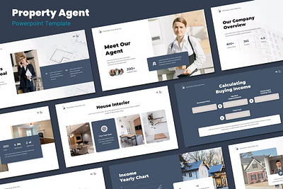 Property Agent Listing Powerpoint Template design google slides keynote powerpoint ppt presentation template