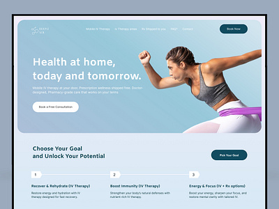 Health Care - Mobile Prescription healthcare iv therapy landing page medical website mental health mobile perscription product design telehealth telemedicine thelehealth user experience web design website website design weight loss