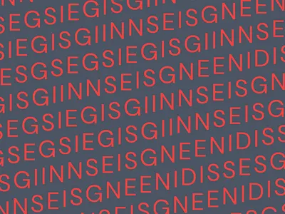 Multiple ways of writing the "design" word responsive text