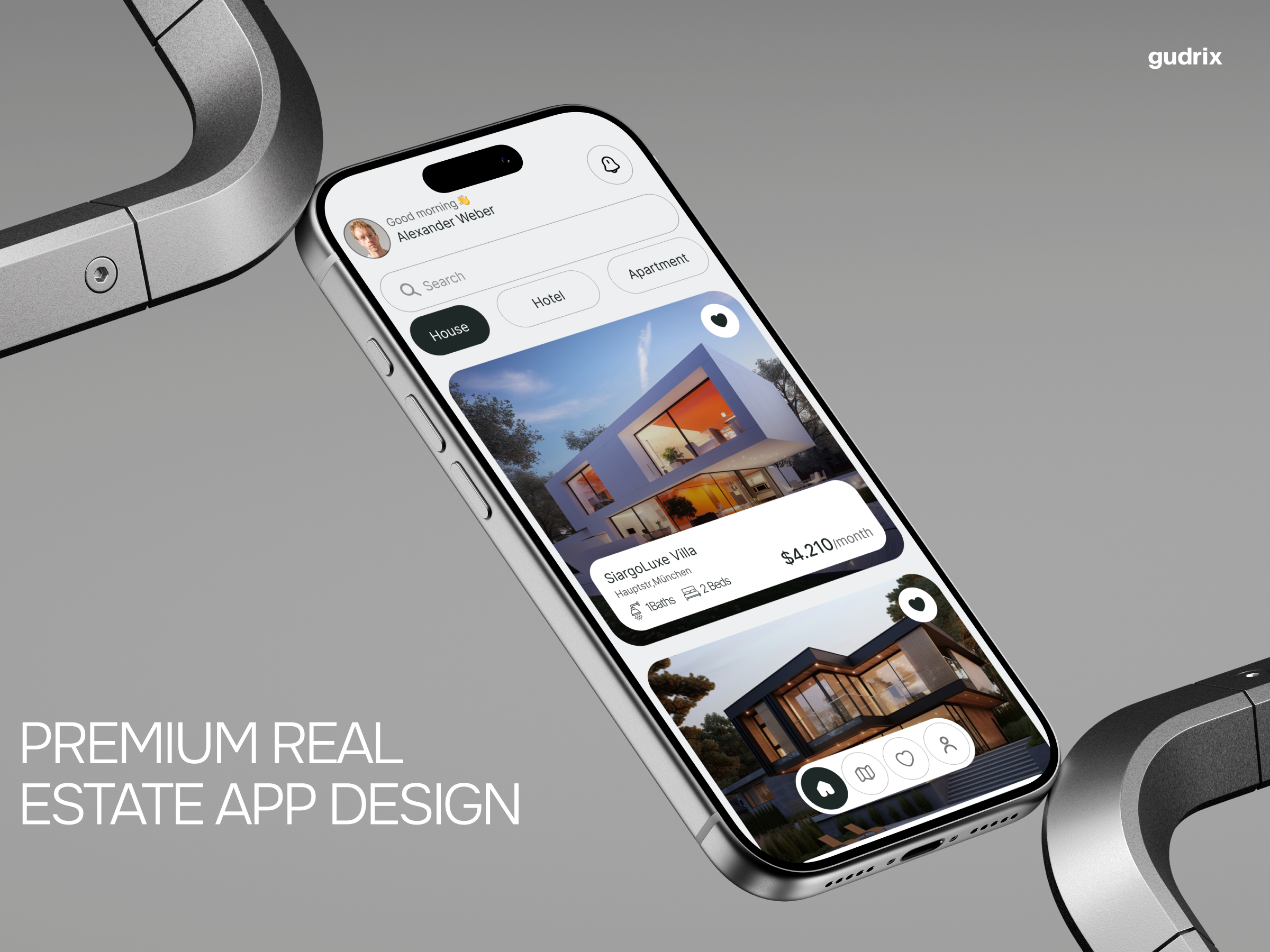 Premium Real Estate App branding design graphic design hotel website | uiux webflow illustration landing page logo ui webflow website