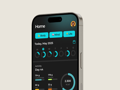 Personal Body Plan || Gym App || UI UX body app body app ui ux body plan clean clean gym app gym mobile app personal body plan ui ux