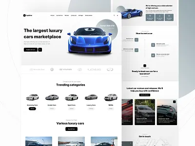 Car rental landing page template auto automotive car car rent cars framer framer template inspiration landing landing page nocode rental template ui design vehicle web theme webdesign website template