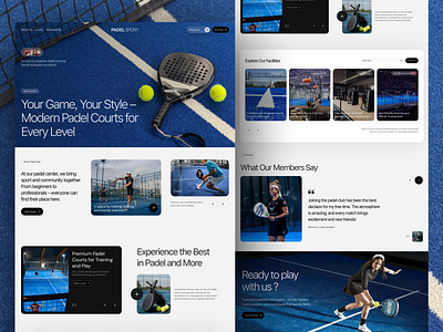 Padel Sport Website activity activity app fitness health healthtech landing page padel padel websites sport sport landing page sport website sports sports landing page sports website website