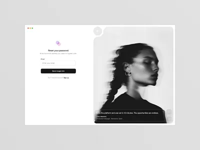 Reset your password — Untitled UI onboarding quote reset password sign in signin testimonial web design