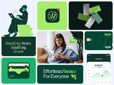Money Made Simple branding carddesign finance fintech fintechbrand minimaldesign mobilebanking uiux