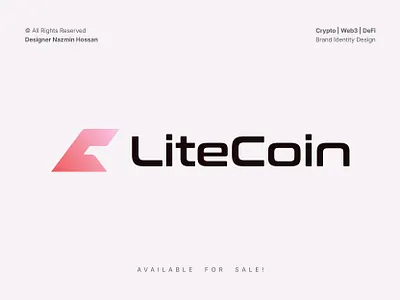 LiteCoin — Futuristic Letter L + C Logo Design for Crypto, Web3 blockchain tech logo branding crypto logo cryptobranding fintech logo flying theme futuristic logo l logo lettermark logo litecoin logo logo design logo designer prop firm logo startup startup identity tech identity web3 logo web3 startups