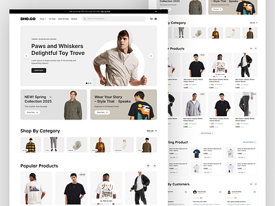 Modern E-commerce Website – Minimal & Stylish Shopping Experienc design e com ecommerce fashion light mood minimal modern shop store ui ux web design website