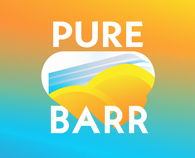 Pure Barr Logo branding design graphic design illustration logo typography