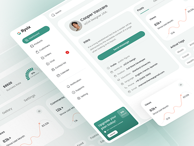 E-commerce Dashboard Design - Profile dashboard interface dashboards e commerce ecommerce ecommerce dashboards minimal products profile profile page saas ui ux wb design web design