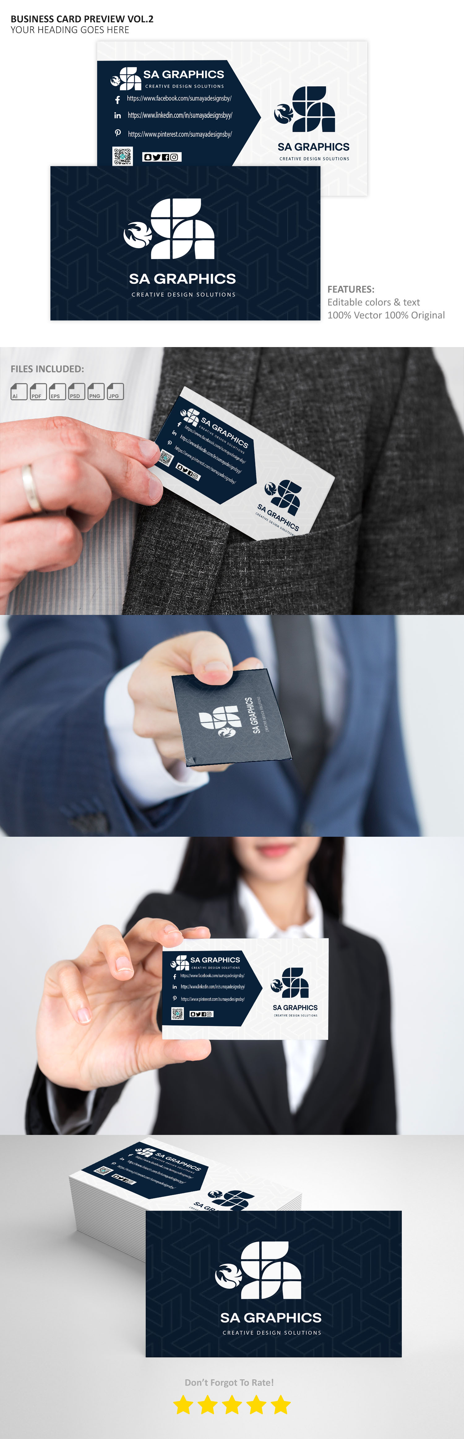 Example of Business Card Design( Elevate Your Brand)
