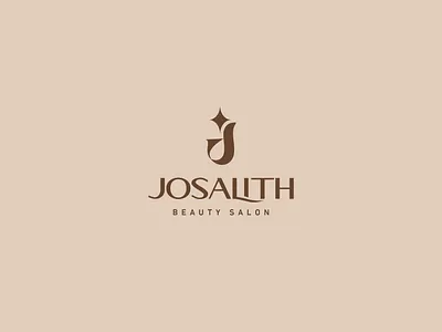Josalith Beauty Lounge beauty beige branding j logo star