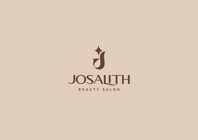 Josalith Beauty Lounge beauty beige branding j logo star