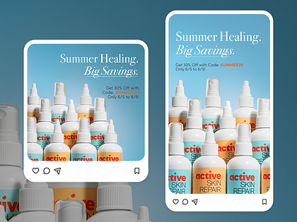 ☀️ Summer Savings Meta Ads | Active Skin Repair