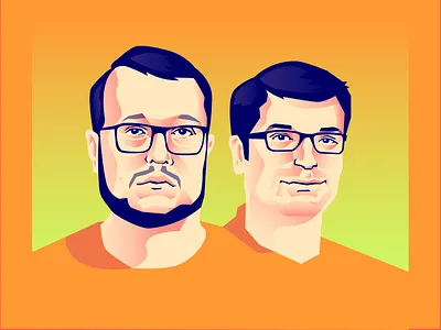 Jackson Palmer & Billy Markus for minterest.com graphic design illustration nft portrait vector vector illustration