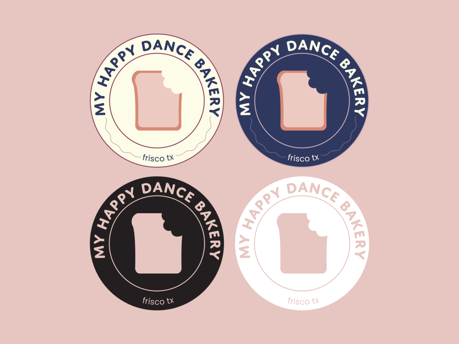 My Happy Dance Bakery Logo + Branding brand branding design graphic design logo logo mark vector