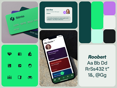 Stinto - Design Language app b2b brand colors concept dashboard logo product product design typography ui ux visual identity web app web design