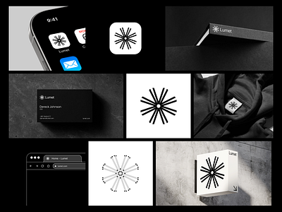 Lumet brand identity brand branding business company graphic design identity logo logo design logodesign logomark logotype minimal minimalist presentation profile simple sun sunray symbol