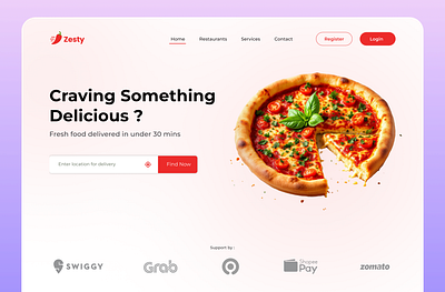Daily UI #003 - Landing Page branding ui